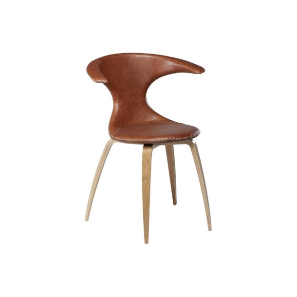 Flair Dan-Form spisestuestol gte lder brun.