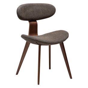 Buckle Dan-Form matstol bouclé brun.