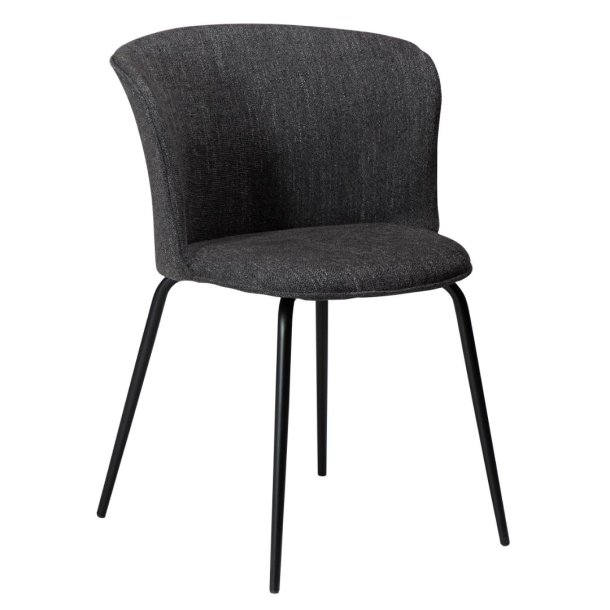 Eden Dan-Form matstol bouclé svart.