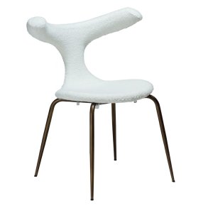 Bull Dan-Form matstol bouclé vit.