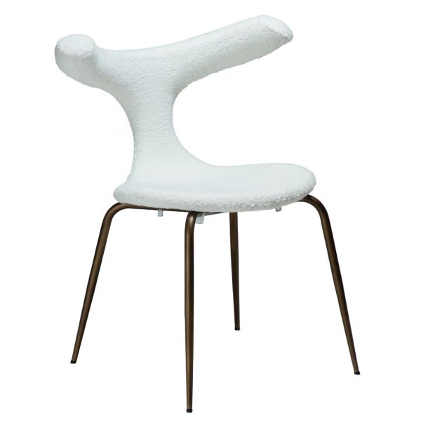 Bull Dan-Form matstol bouclé vit.