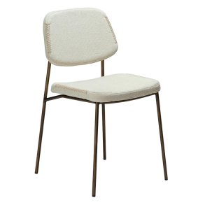 Menta Dan-Form matstol bouclé vit.