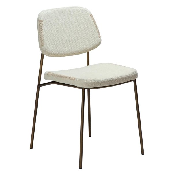 Menta Dan-Form matstol bouclé vit.