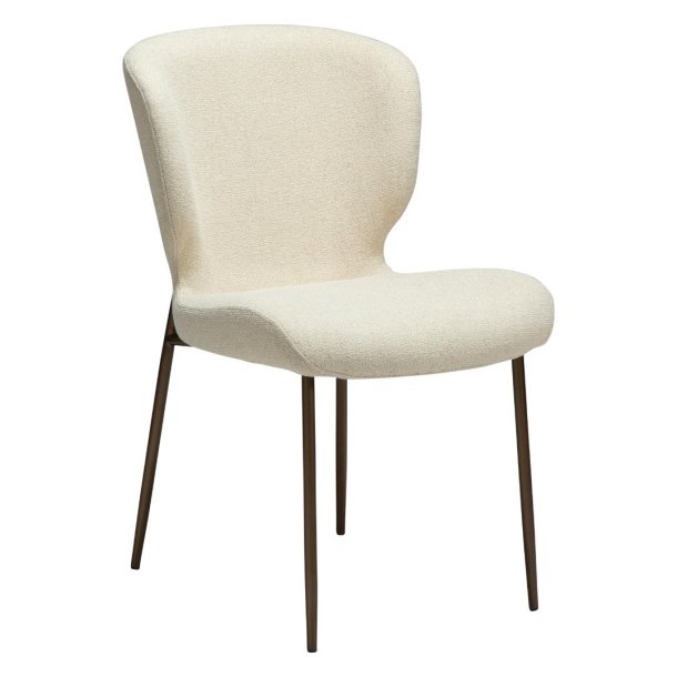 Glory Dan-Form matstol bouclé offwhite.