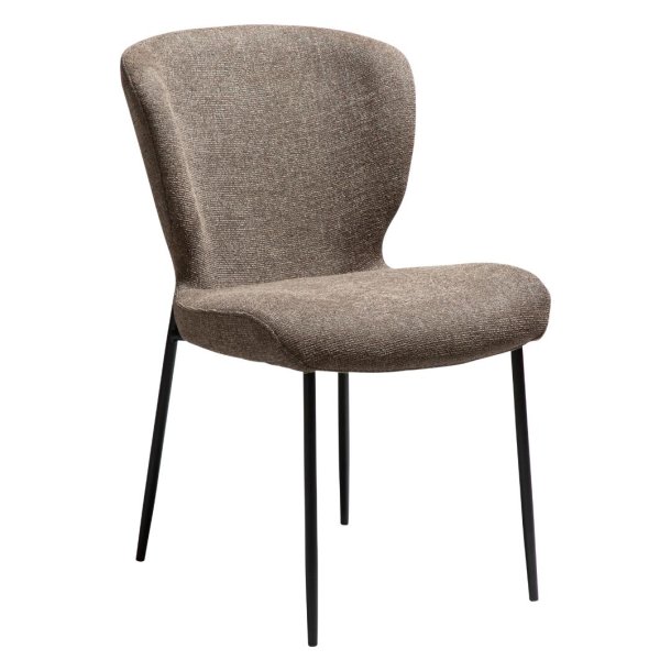 Glory Dan-Form matstol bouclé brun.