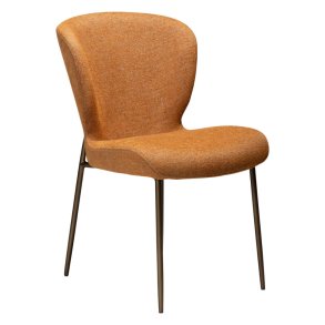 Glory Dan-Form matstol bouclé bränd orange.