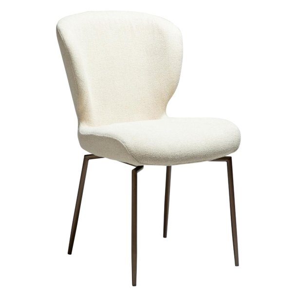 Glory Dan-Form matstol vridfot bouclé offwhite.