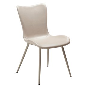 Medusa Dan-Form spisestuestol PU kunstlder lysegr.