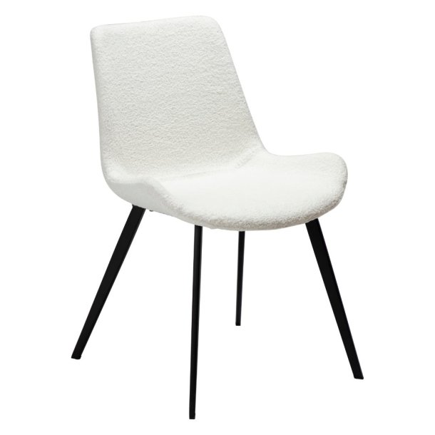 Hype Dan-Form matstol bouclé vit.