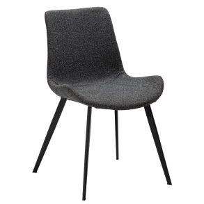 Hype Dan-Form matstol bouclé mörkgr.