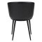 Hey Dan-Form matstol med armstöd bouclé, PU-konstläder svart.
