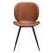 Cloud Dan-Form spisestuestol PU kunstlder cognac farvet.