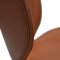 Cloud Dan-Form spisestuestol PU kunstlder cognac farvet.
