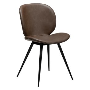 Cloud Dan-Form spisestuestol PU kunstlder brun.