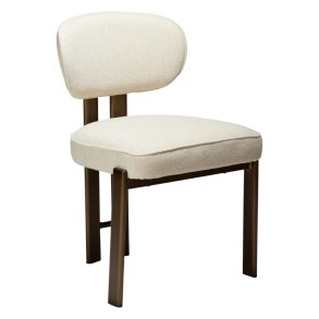 Duct Dan-Form Esszimmerstuhl Bouclé beige.