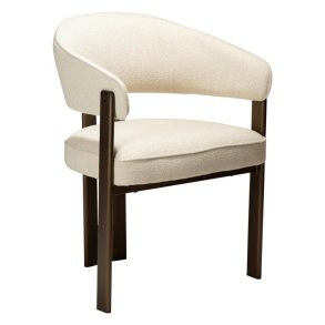 Duct Dan-Form Esszimmerstuhl mit Armlehnen Boucl&eacute; beige.