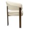 Duct Dan-Form spisestuestoler med armlene boucl&eacute; beige.