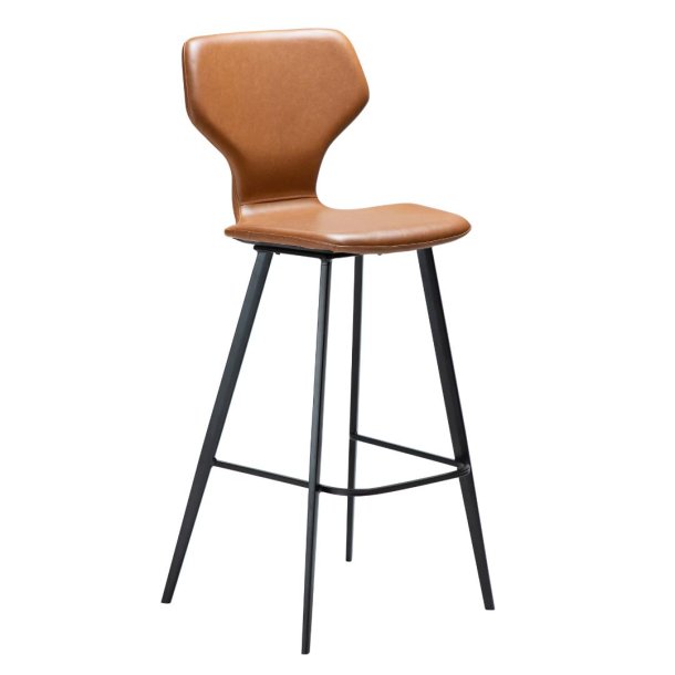 S.I.T Dan-Form barstol PU kunstlr lysebrun.