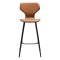 S.I.T Dan-Form barstol PU kunstlr lysebrun.