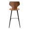 S.I.T Dan-Form barstol PU kunstlr lysebrun.