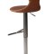 Flair Dan-Form barstol hydejusterbar ekte lr brun.