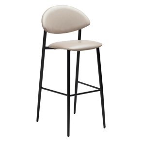 Tush Dan-Form barstol PU kunstlr lysegr.