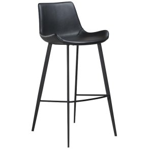 Hype Dan-Form barstol PU-konstläder svart.