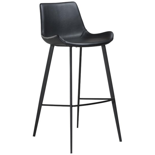 Hype Dan-Form barstol PU-konstläder svart.