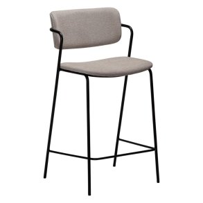 Zed Dan-Form counterstol med armstöd bouclé ljusgr.