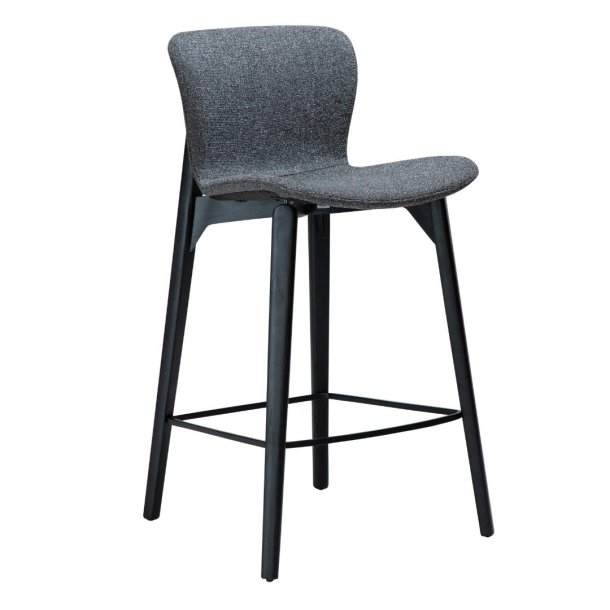 Paragon Dan-Form Sessel Boucl&eacute; dunkelgrau.