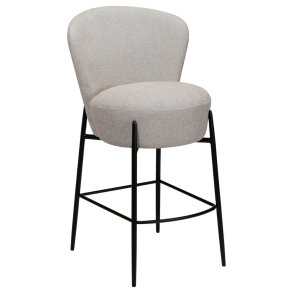 Orbit Dan-Form counter stol bouclé lysegr.