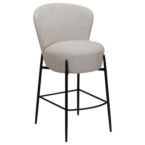 Orbit Dan-Form counter stol bouclé lysegr.