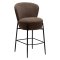 Orbit Dan-Form counter stol bouclé brun.