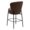 Orbit Dan-Form counter stol bouclé brun.