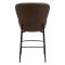 Orbit Dan-Form counter stol bouclé brun.