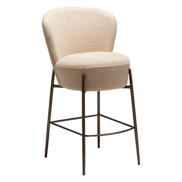 Orbit Dan-Form counter stol bouclé offwhite.