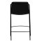 Boto Dan-Form counter stol med armlene PU kunstlr svart.