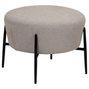 Orbit Dan-Form Pouf Bouclé hellgrau.