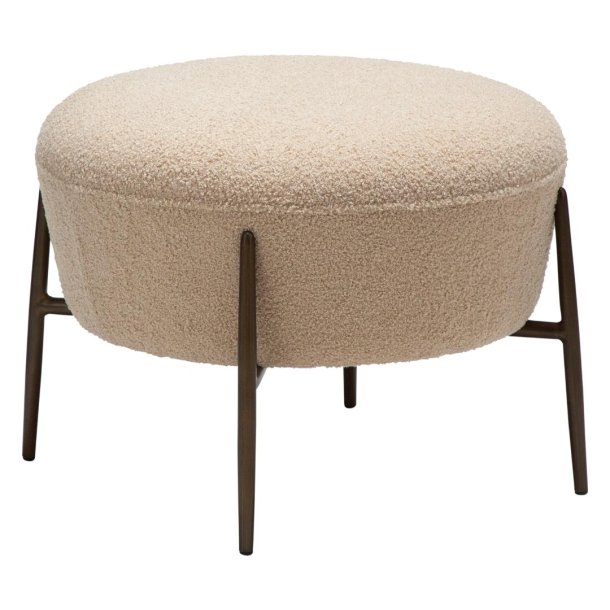 Orbit Dan-Form Pouf Bouclé offwhite.