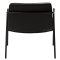 Boto Dan-Form Sessel mit Armlehnen PU-Kunstleder schwarz.