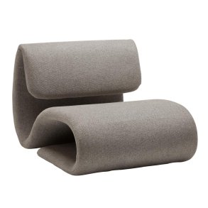 Dubna Dan-Form Sessel Boucl&eacute; hellbraun.