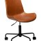 Hype Dan-Form kontorsstol PU-konstl&auml;der ljusbrun.