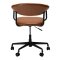 Rover Dan-Form kontorstol med armln PU kunstlder lysebrun.