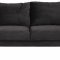Kingsley A2 2,5-osobowa sofa z czarnymi nogami metalowymi.