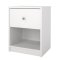 Maria Nachttisch 1 Schublade und 1 Raum weiss.