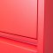 Pisa Schuhschrank mit 6 Klappen/Tren in Metall rot. Fertig montiert geliefert.