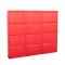 Pisa Armoire  chaussures  12 rabats/portes en mtal, rouge. Livr entirement mont. 